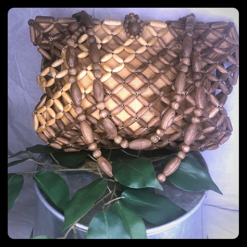 🐚 Vintage Beaded Shoulder Handbag